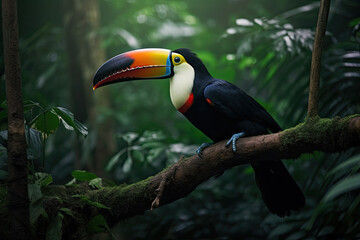 Naklejka premium Toucan, generative ai