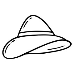 illustration of a summer hat