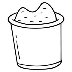 bucket sand illustration