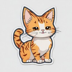 Obraz premium Cat sticker 3