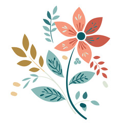 Beautiful romantic flowers. Flowers decoration on a white background.