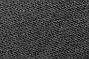 Black color fabric cloth polyester texture and textile background.