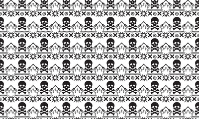 Skull patterns for wallpaper wrapping, pattern filling, web background, texture. Vector Illustration.