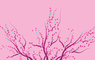 Pink Tree Digital Art