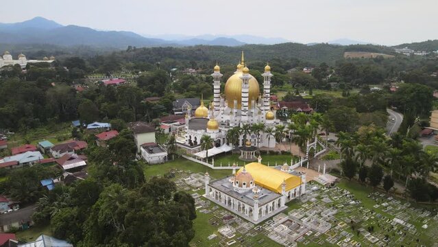 The aerial view of Kuala Kangsar in Malysia