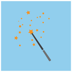 Wand Magic stick icon vector symbol template