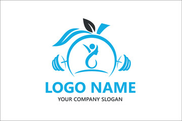 Yoga gym vector logo design