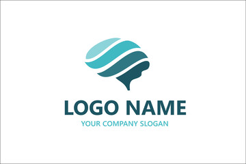 Brain logo design vector 