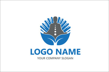 Abstract Yoga logo design stock. Thread person flower balance logotype. Creative spa, guru vector mark.