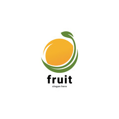 Fruits shop logo design and letter logo