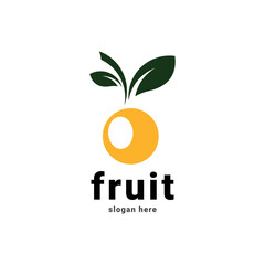 Fruits shop logo design and letter logo