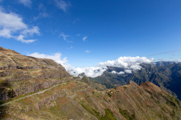 mountains of the Paul da Serra on the island of Madeira (Portugal)