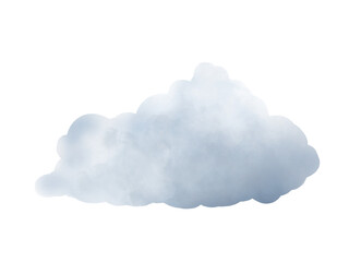watercolor blue cloud isolated on transparency background ep12