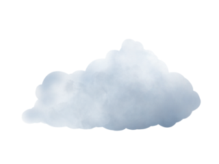 watercolor blue cloud isolated on transparency background ep12