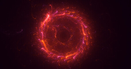 3D rendering abstract circle light background