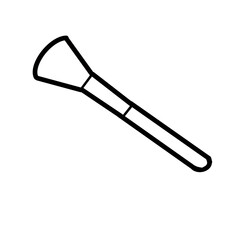 brush cosmetic beauty hand drawn organic line