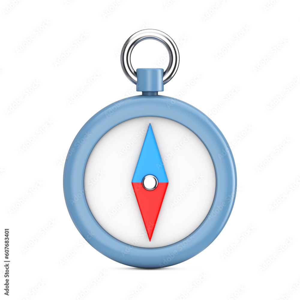 Poster abstract cartoon compass web icon sign. 3d rendering