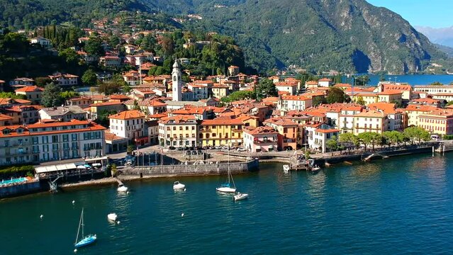 Menaggio old town and lake Como, Lombardy region, Italy, Europe