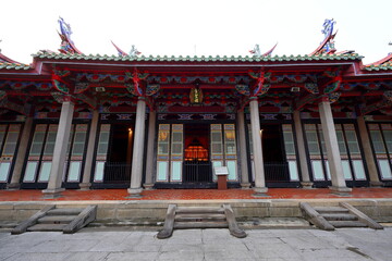 Taipei Confucius Temple, a Confucian temple featuring traditional architecture in Taipei, Taiwan.