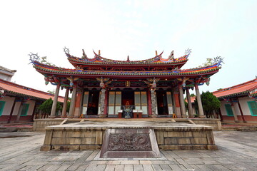 Taipei Confucius Temple, a Confucian temple featuring traditional architecture in Taipei, Taiwan.