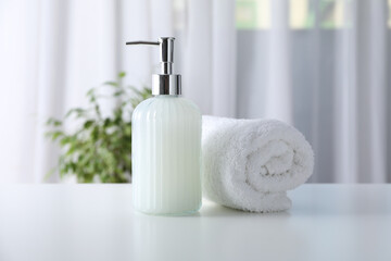 Composition with different accessories and supplies for self care