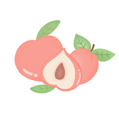 peach, fruit, food, pink, benefits, nutrients, icon, logo