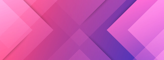 Obraz premium banner background. colorful, gradation red and dark purple,Memphis, abstract patterns