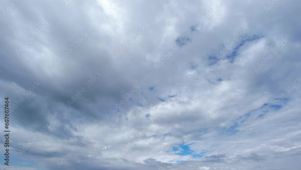Poster the azure sky is adorned with white clouds that glide swiftly. white clouds elegantly traverse the e