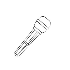 Retro Microphone Doodle