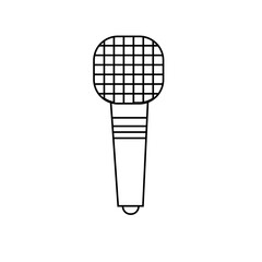 Retro Microphone Doodle