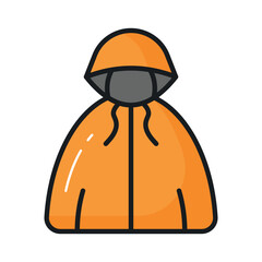 Check this amazing vector of rain coat in modern style, easy to use and download