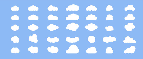 Fototapeta premium Cloud technology. Integrated digital web concept background