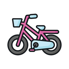 Bicycle icon design in modern style, pedal bike vector design