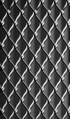 Naklejka premium Silver chain link fence background