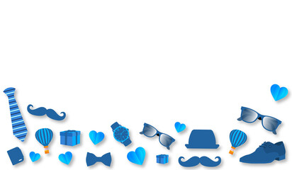 Father's Day transparent png background poster or banner design template celebrate in june. Promotion and shopping template for father day styllish design. father day banner.