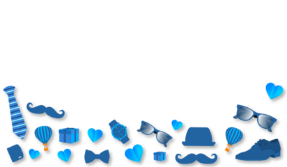 Father's Day transparent png background poster or banner design template celebrate in june. Promotion and shopping template for father day styllish design. father day banner.