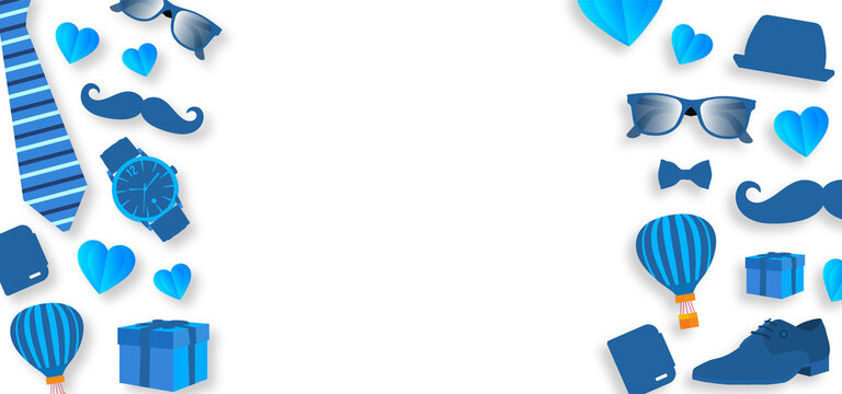 Father's Day transparent png background poster or banner design template celebrate in june. Promotion and shopping template for father day styllish design. father day banner.