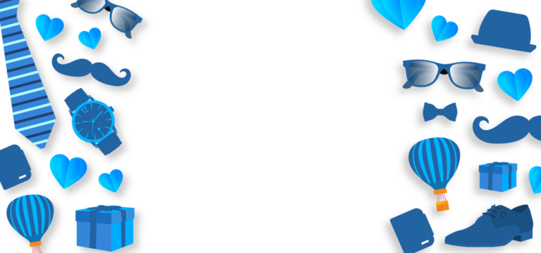 Father's Day transparent png background poster or banner design template celebrate in june. Promotion and shopping template for father day styllish design. father day banner.