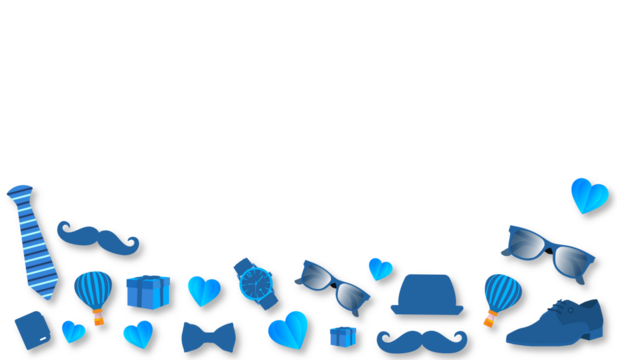 Father's Day transparent png background poster or banner design template celebrate in june. Promotion and shopping template for father day styllish design. father day banner. - Powered by Adobe