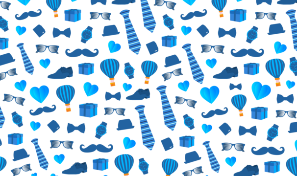 Father's Day transparent png pattern background poster or banner design template celebrate in june. Promotion and shopping template for father day styllish design. father day banner.