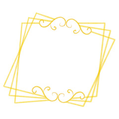  Gold Vintage Frame Wreath Design, Holiday Bokeh Background