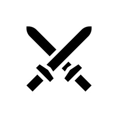 sword icon vector graphic with colors