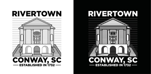 rivertown conways building illustration building 2