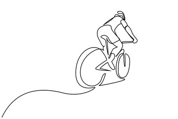 young person bike activity racing outside safe headrest lifestyle line art