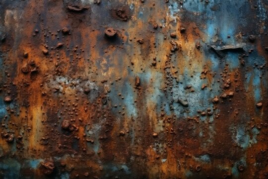 Rust metal background. Generate AI