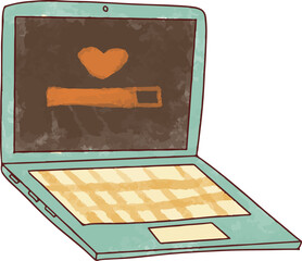 Cute and Pastel Stationary Doodle Isolated