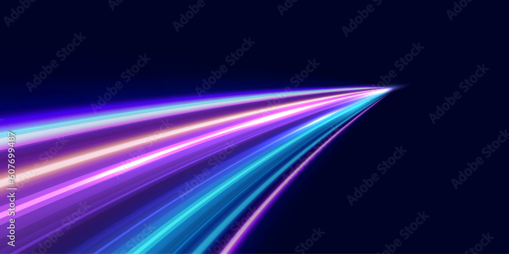 Poster abstract speed line background. dynamic motion speed of light. technology velocity movement pattern 