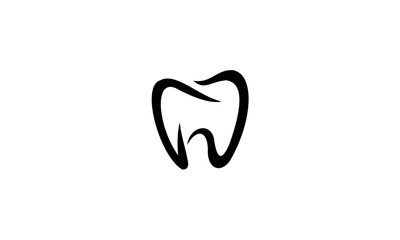 tooth icon on white background