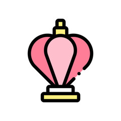 perfume icon vector graphic with colors