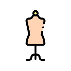 mannequins icon vector graphic with colors